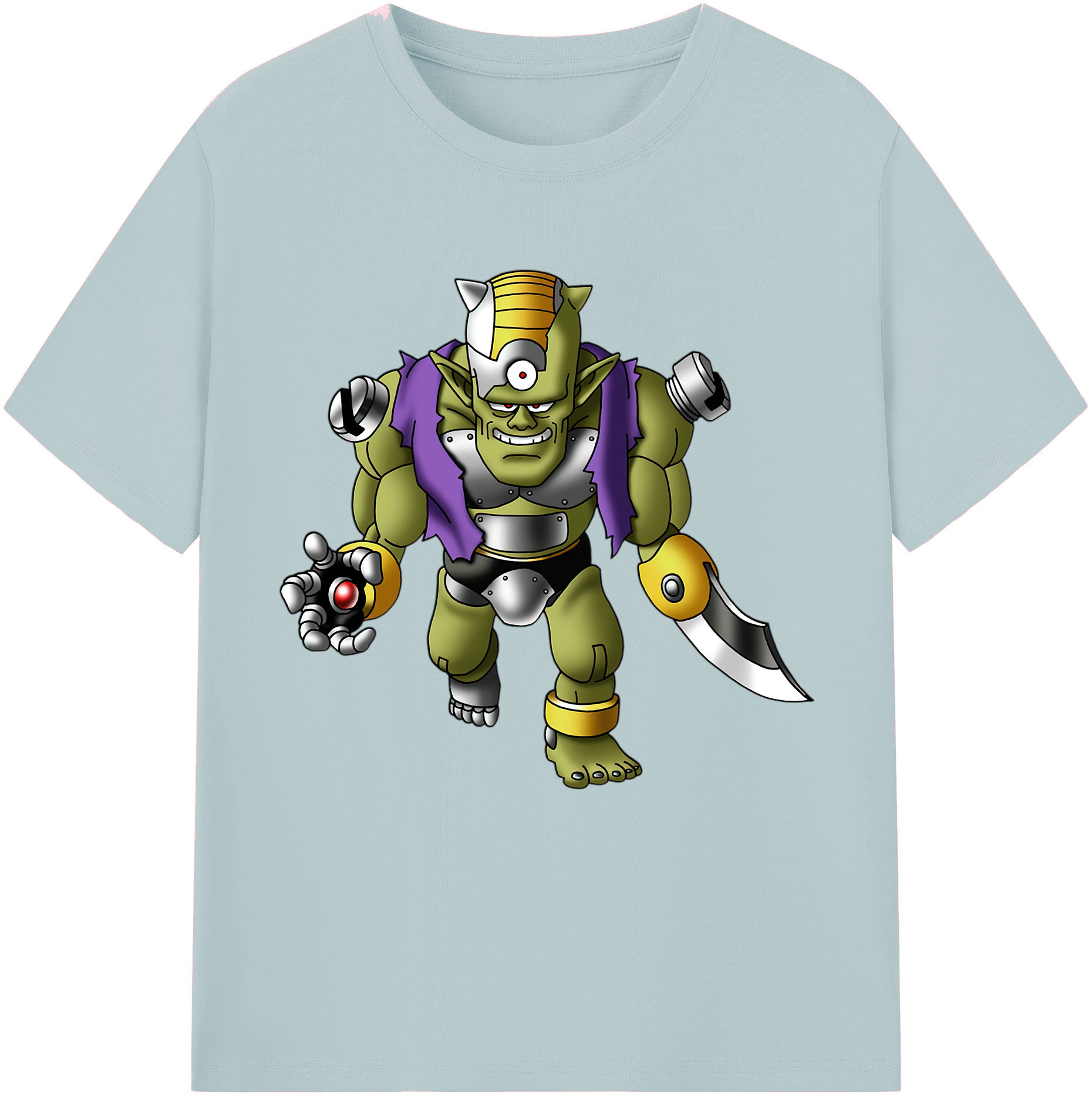 （画像用） ドラゴンクエスト Doragon Kuesuto Dragon Quest 綿100％半袖Tシャツ（フロントプリント）